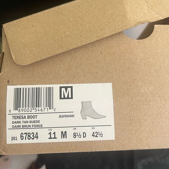 Women's Tan Ankle Boots - Picture 6 of 8